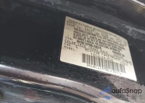 2011 Nissan Versa 1.8S from USA, damaged, VIN 3N1BC1CP9BL438376